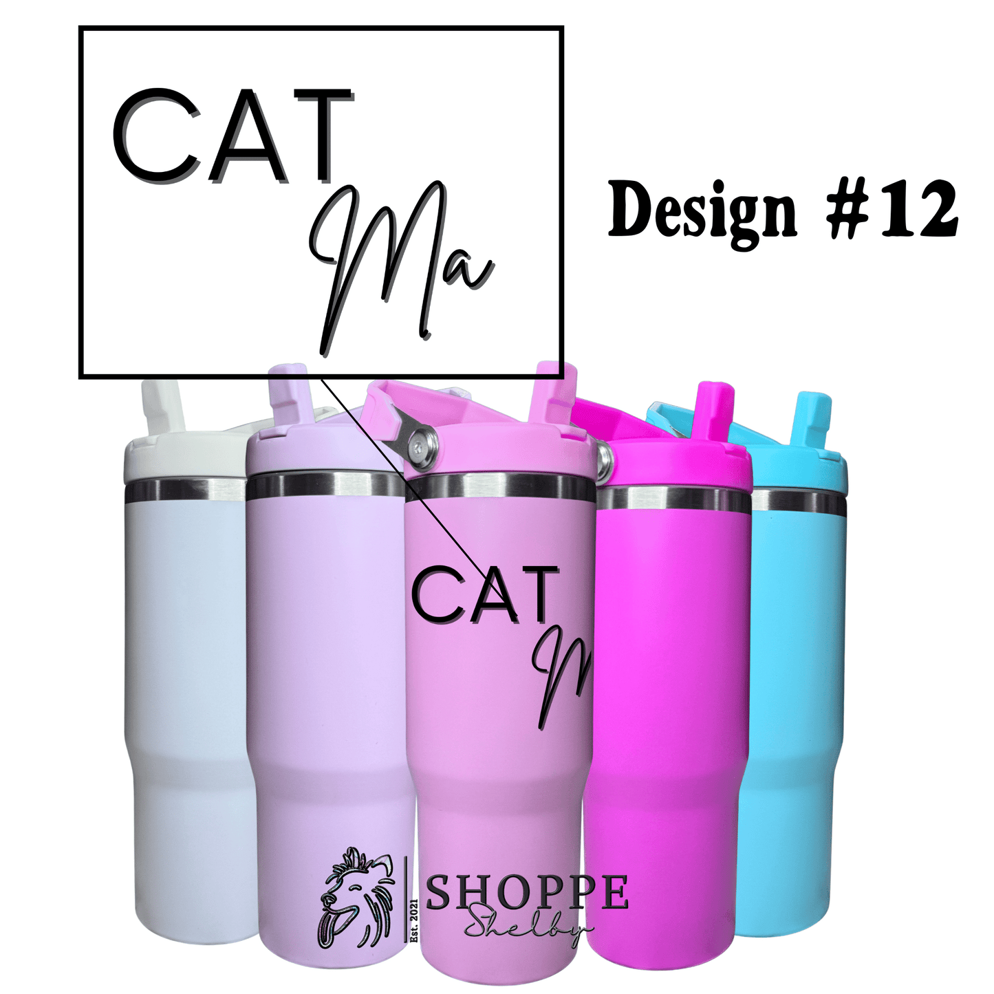 30oz Flip Straw Tumblers