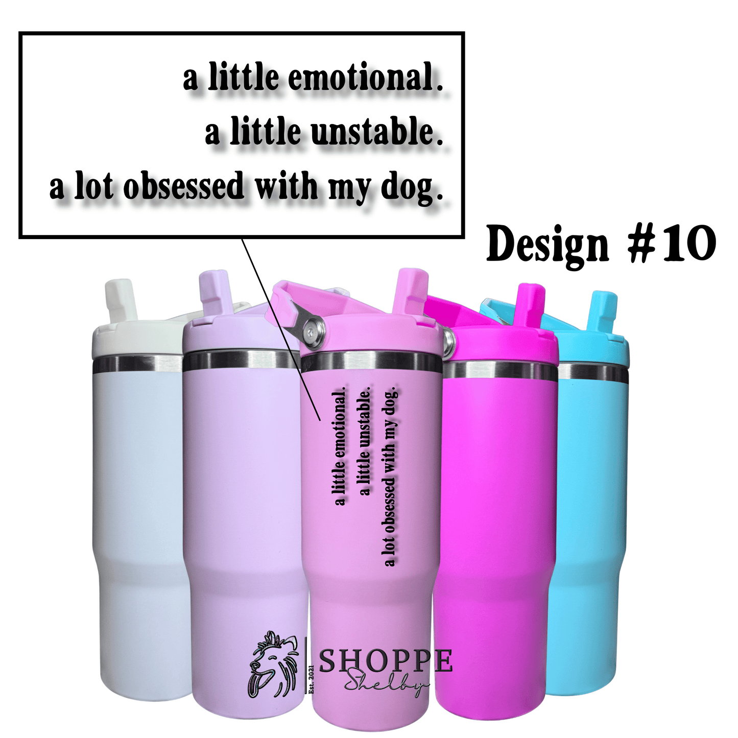 30oz Flip Straw Tumblers