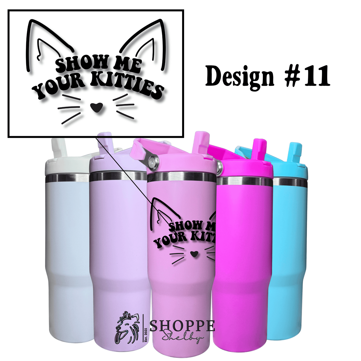 30oz Flip Straw Tumblers