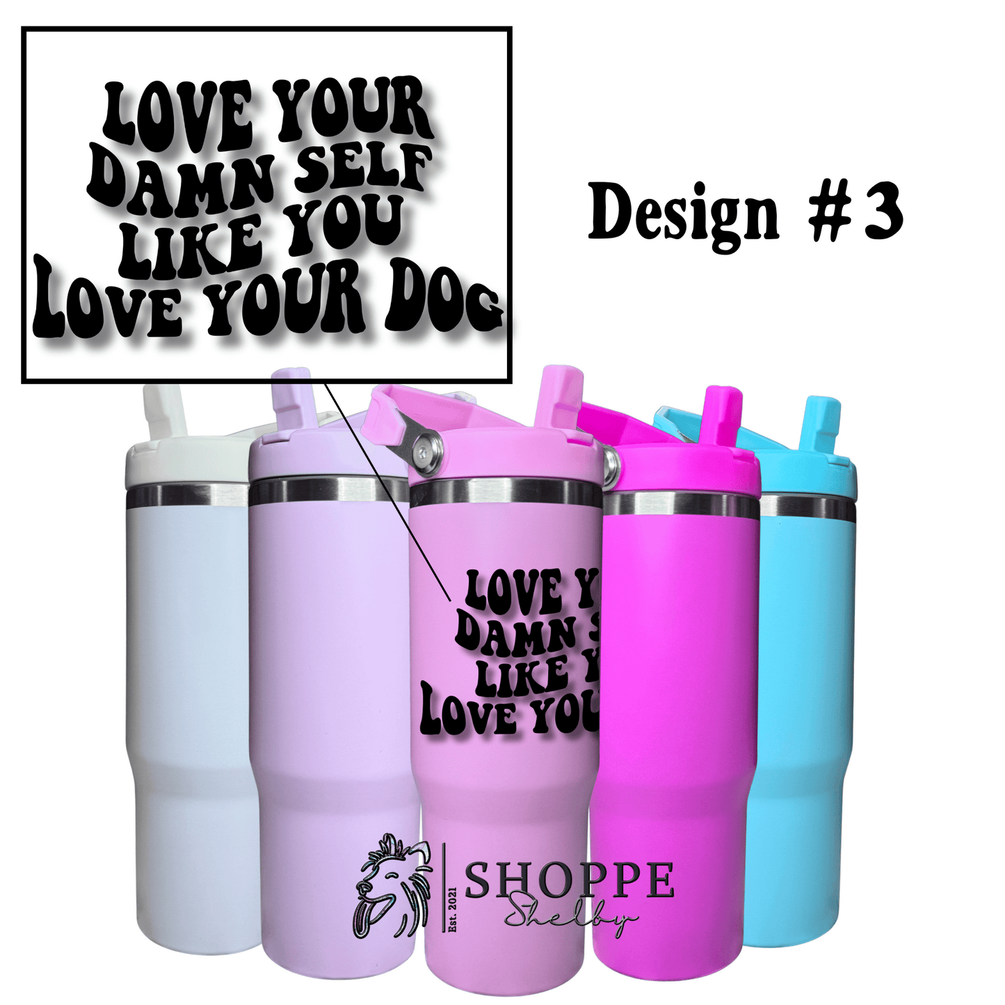 30oz Flip Straw Tumblers