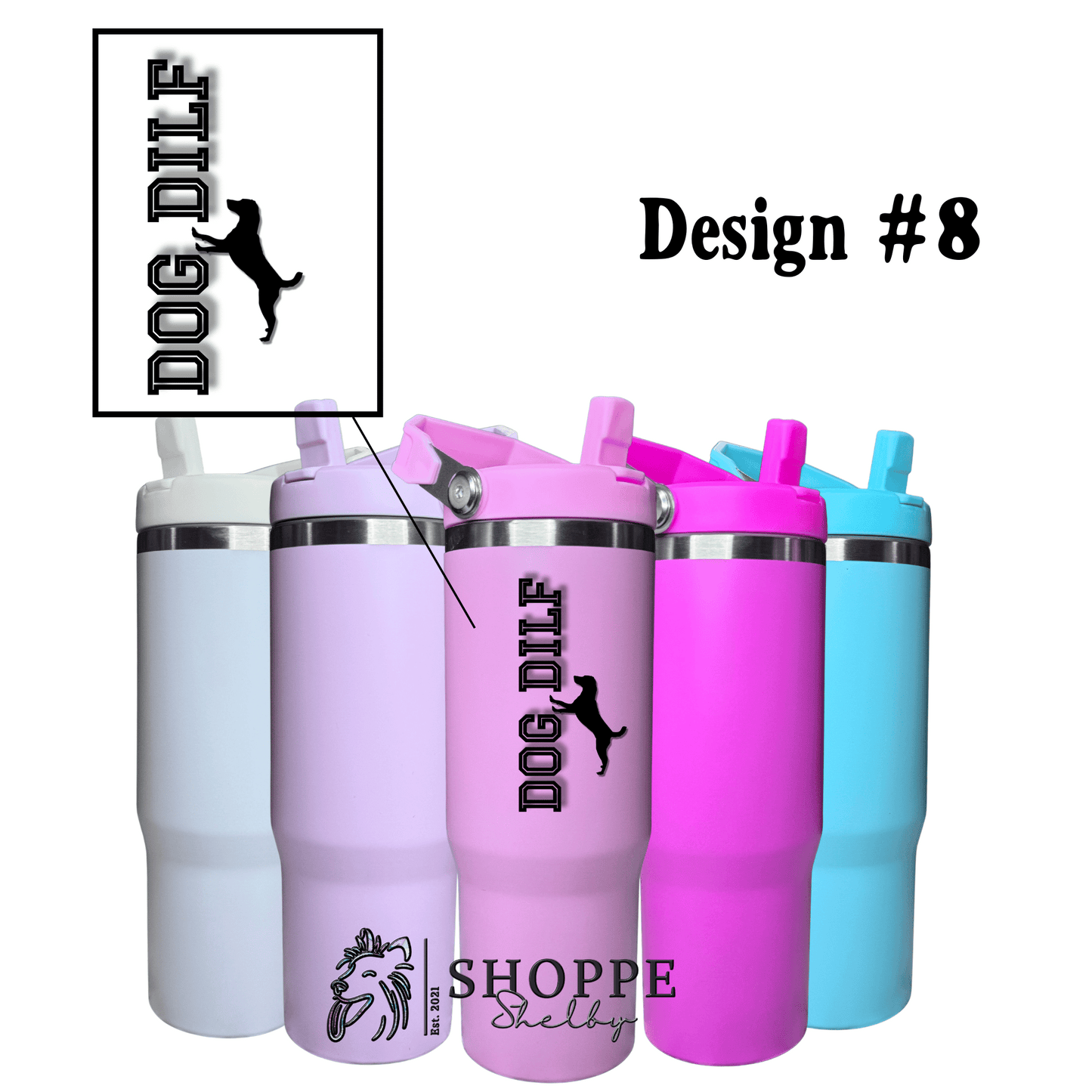 30oz Flip Straw Tumblers