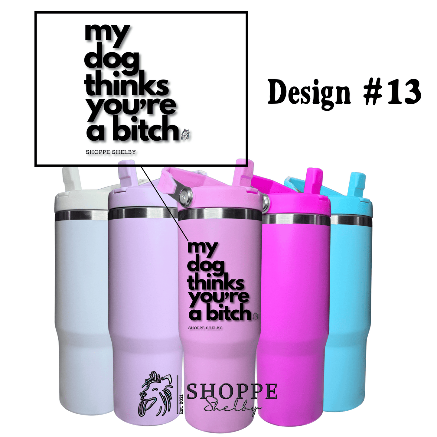 30oz Flip Straw Tumblers