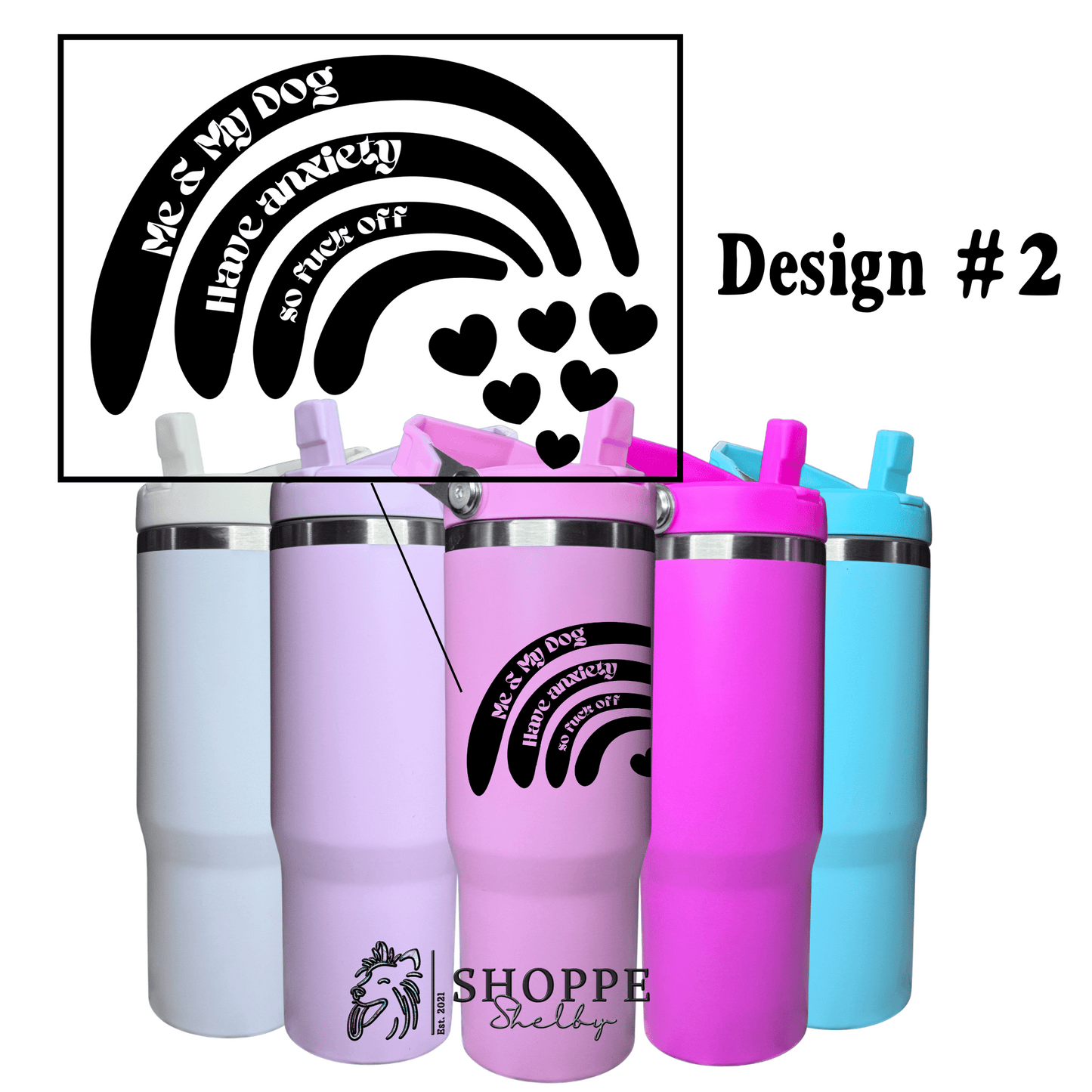 30oz Flip Straw Tumblers