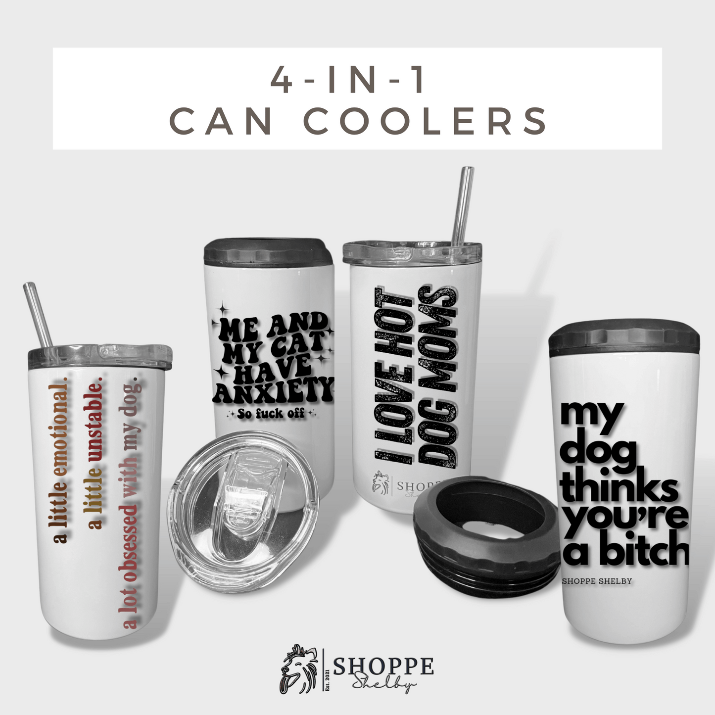 4-in-1 Can Cooler and Tumbler