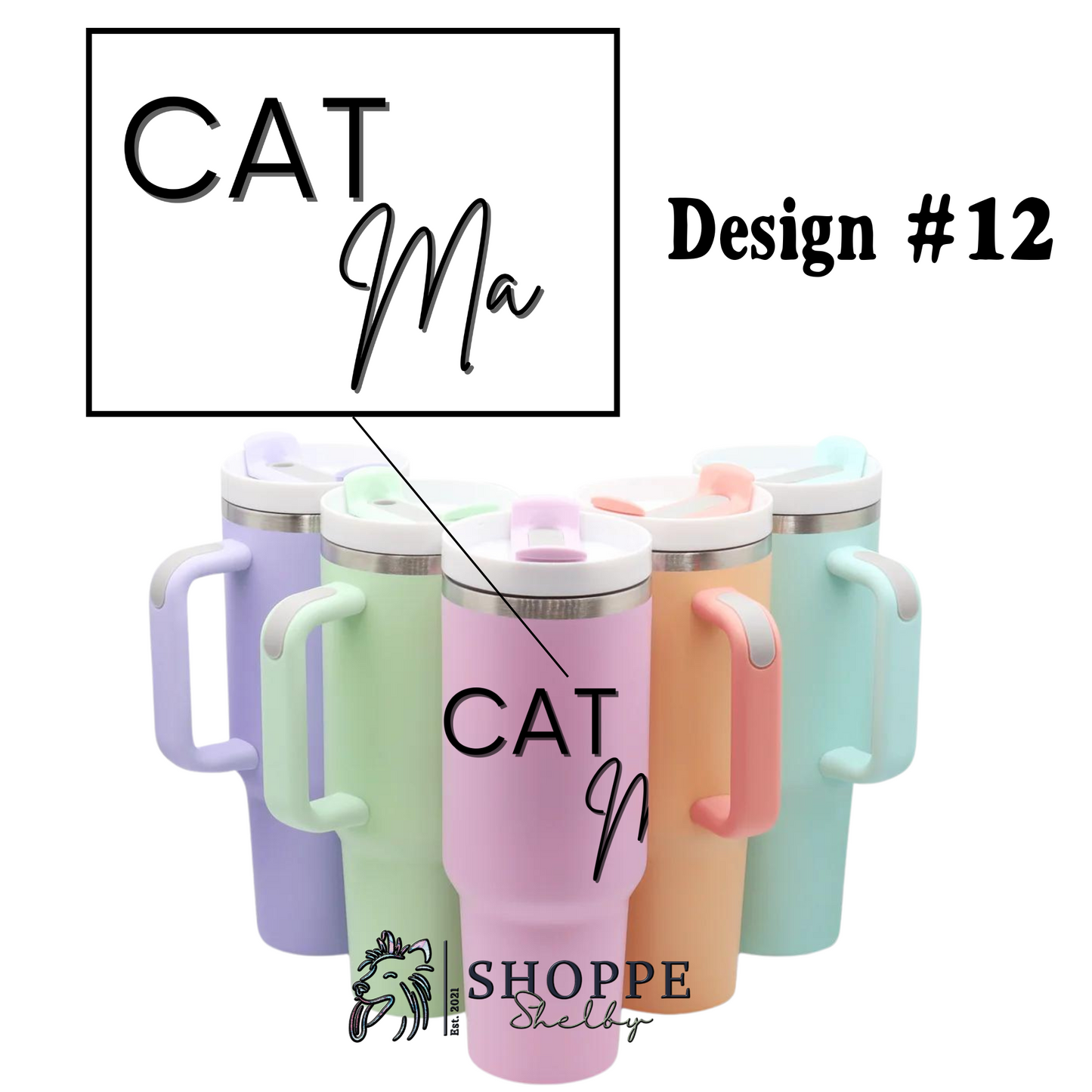 40 oz Matte Colored Tumblers