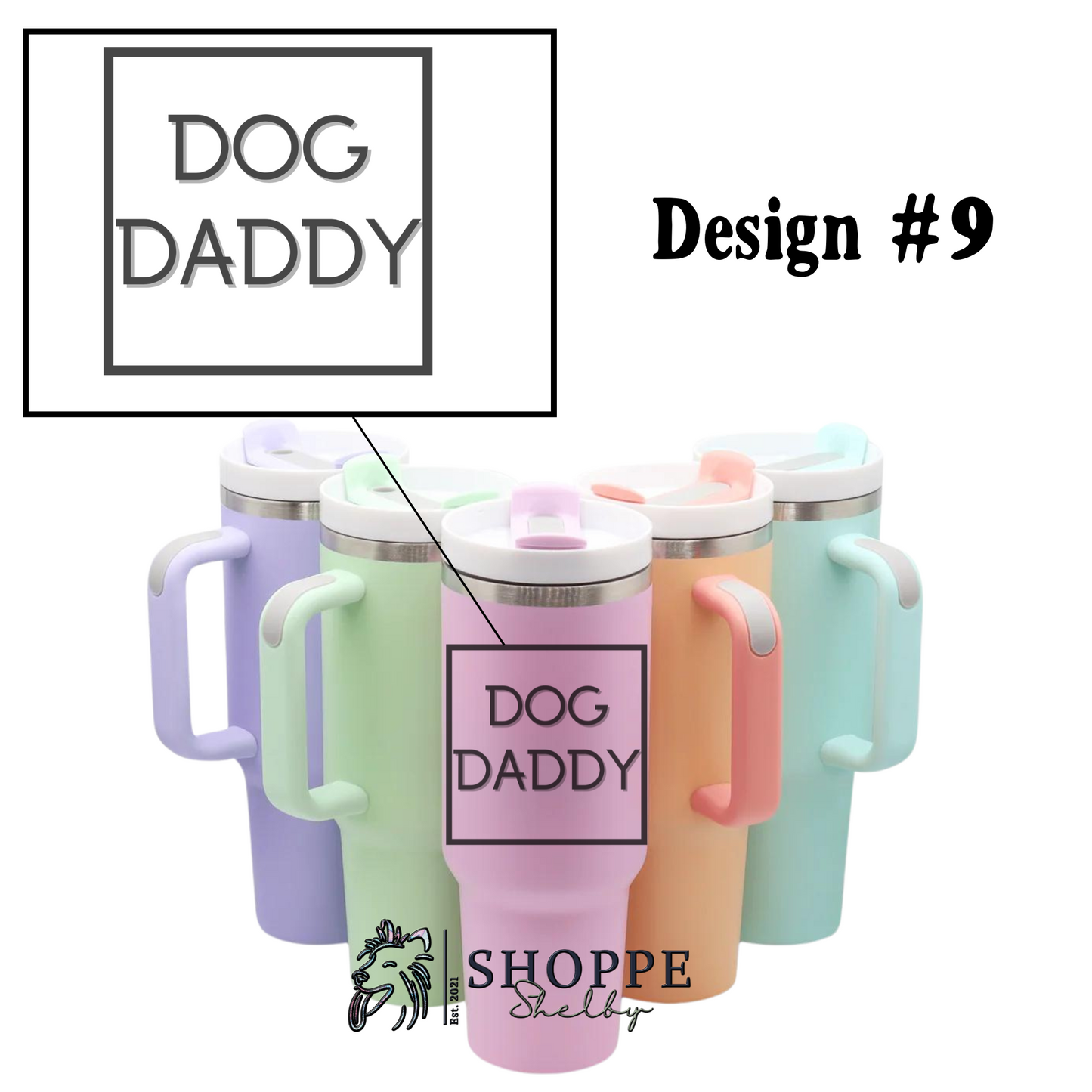 40 oz Matte Colored Tumblers