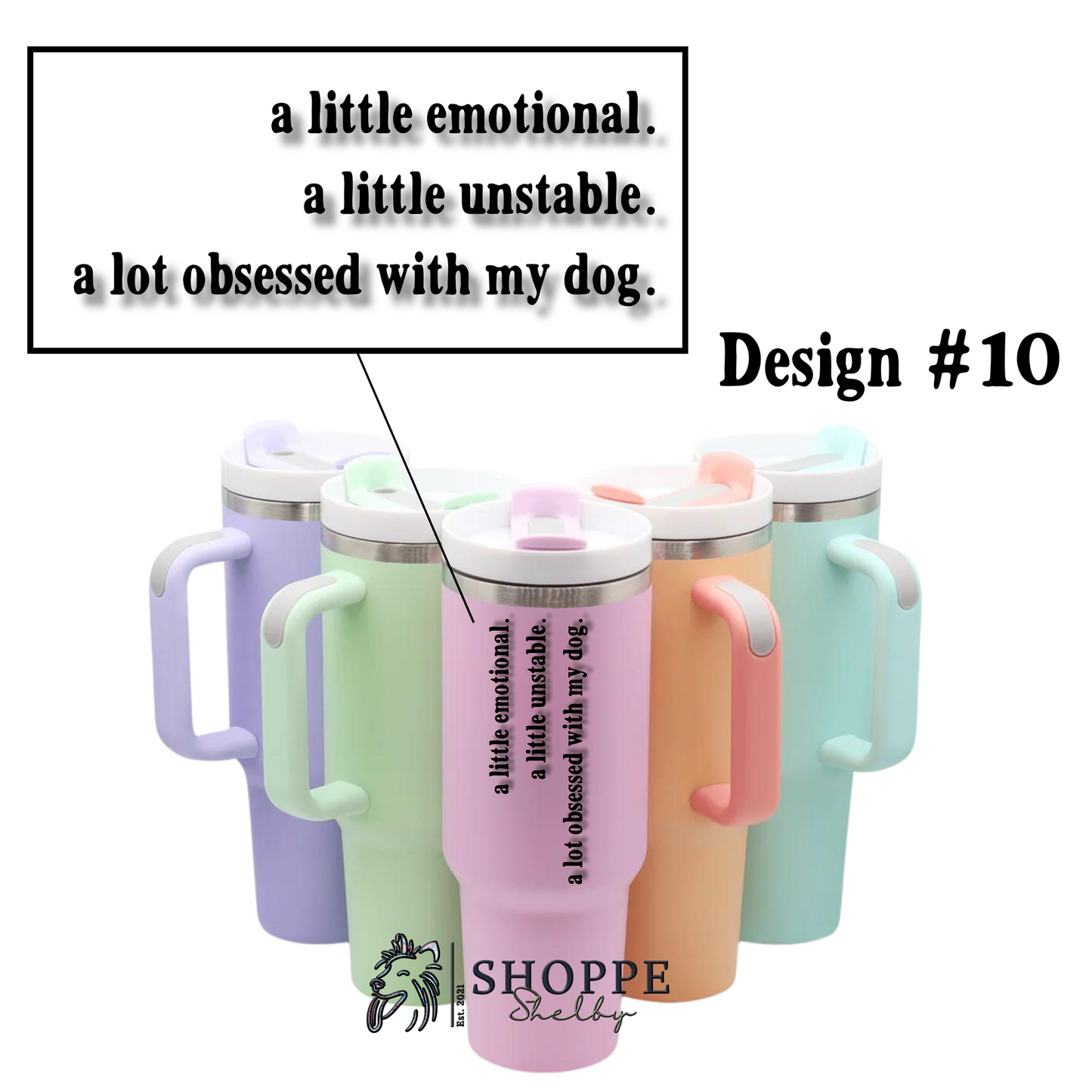 40 oz Matte Colored Tumblers