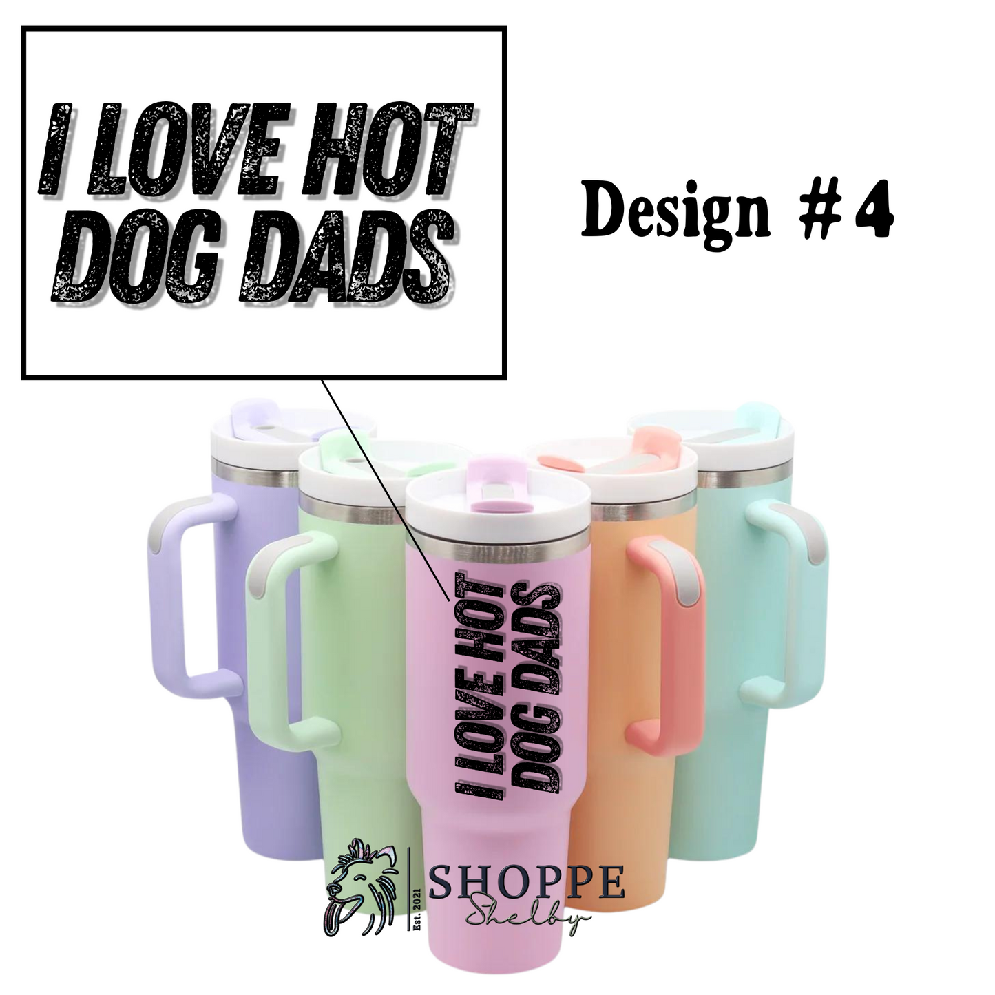 40 oz Matte Colored Tumblers