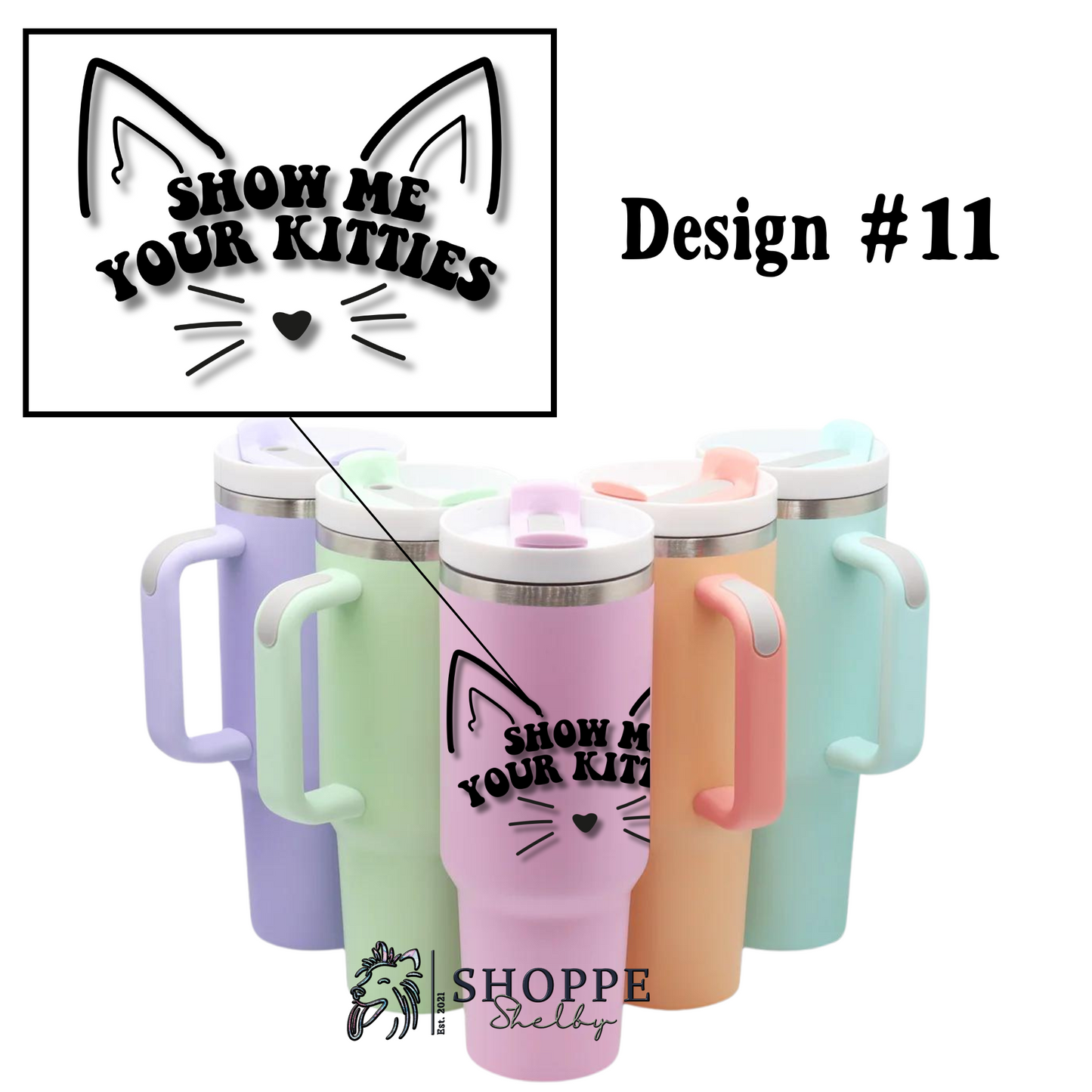 40 oz Matte Colored Tumblers