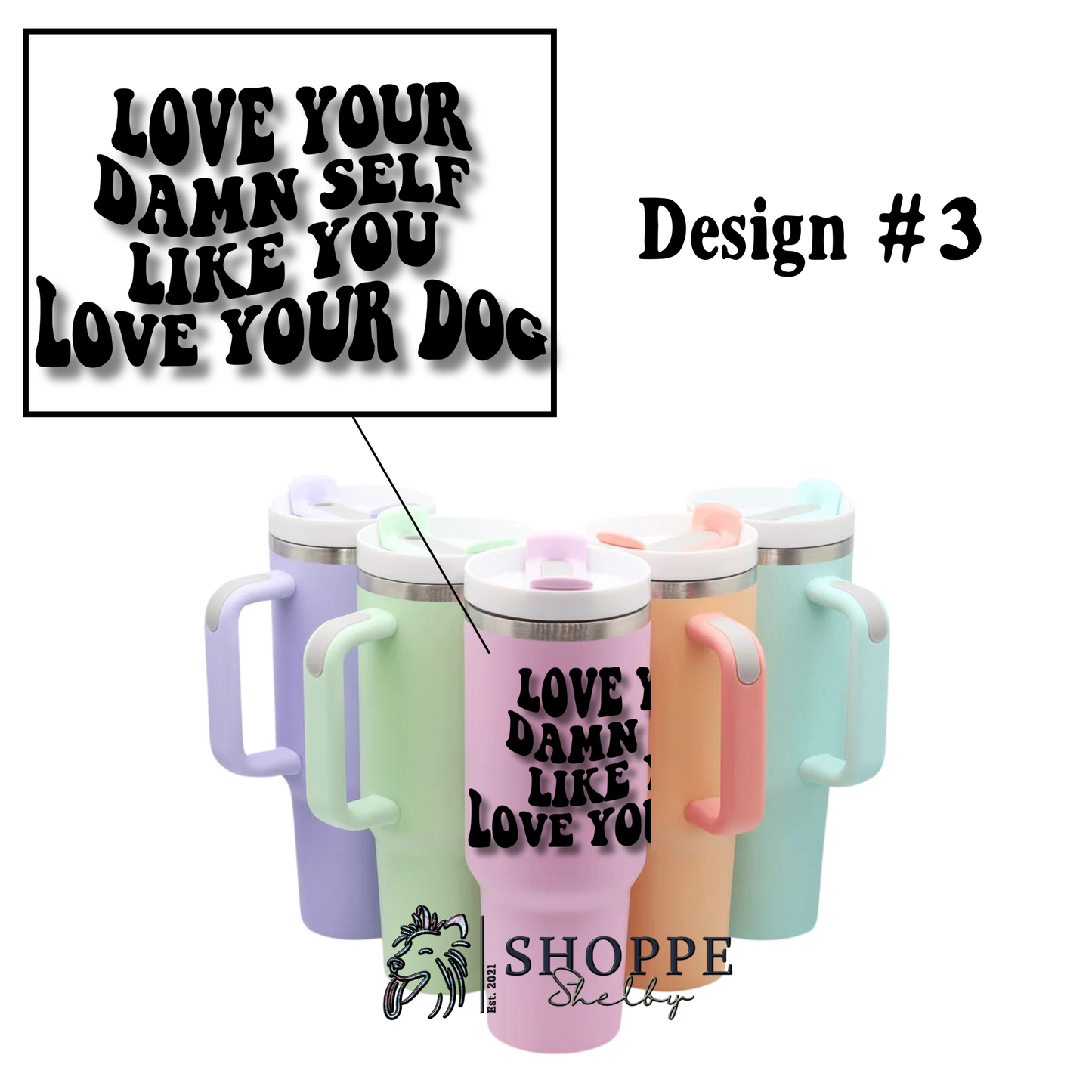 40 oz Matte Colored Tumblers