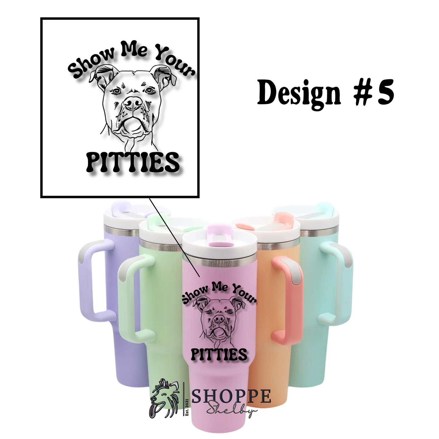 40 oz Matte Colored Tumblers