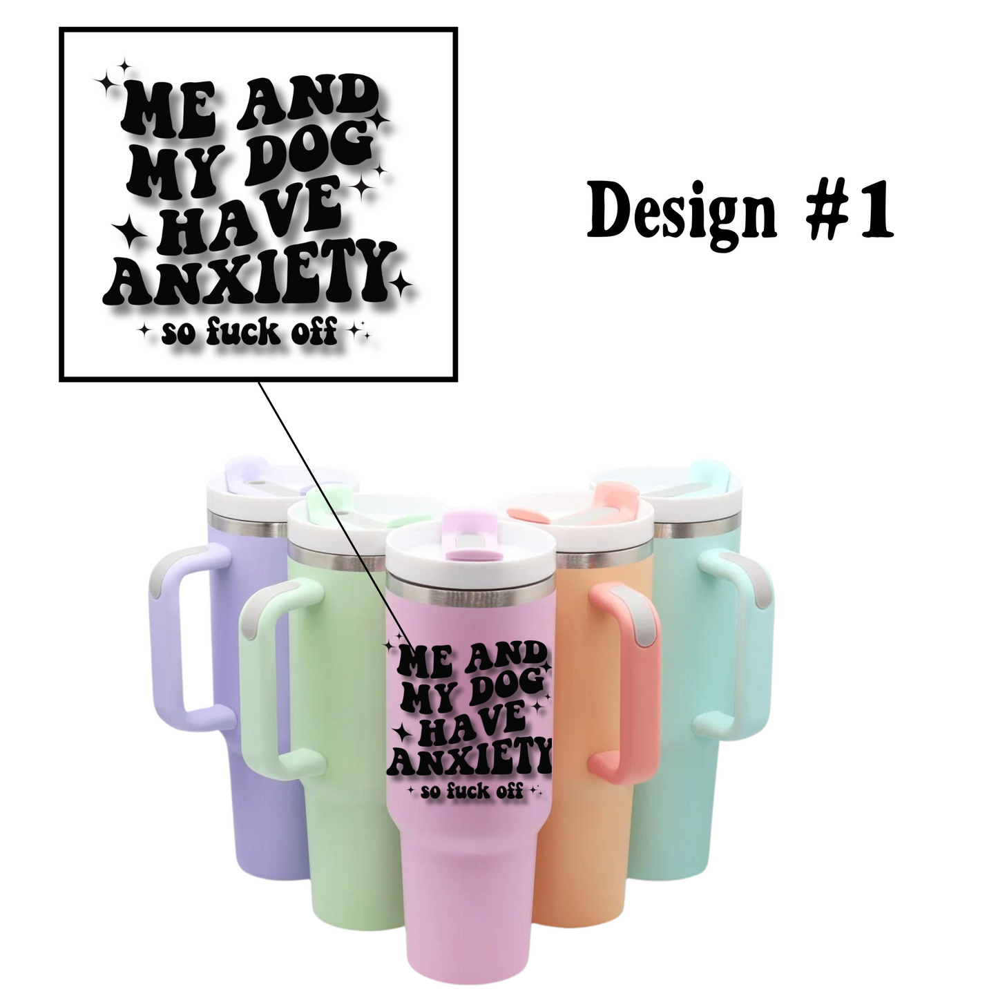 40 oz Matte Colored Tumblers