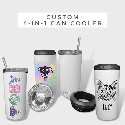 Custom Pet 4-in-1 Can Cooler