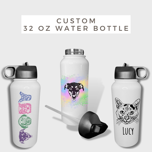 Custom Pet 32oz Hydro Water Bottle