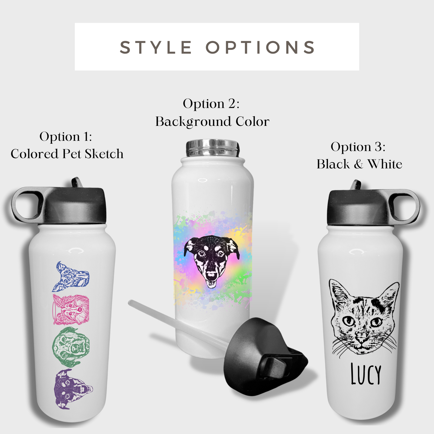 Custom Pet 32oz Hydro Water Bottle