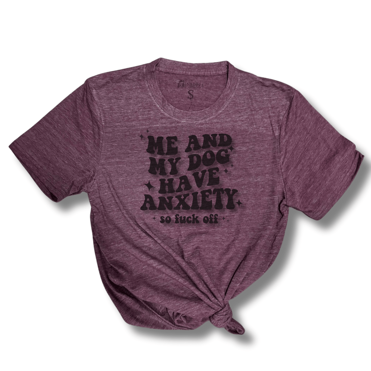 Retro Flowy “Me & My Dog Have Anxiety” T-Shirt