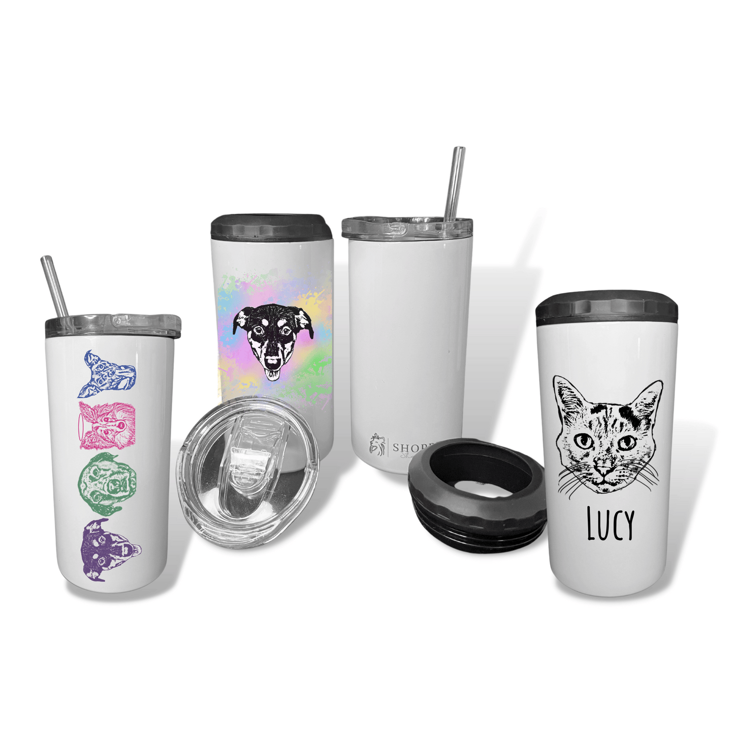 Custom Pet 4-in-1 Can Cooler