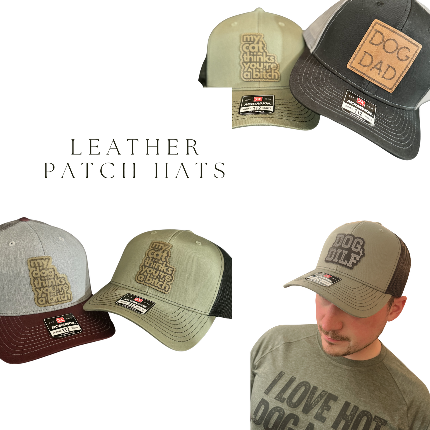 Leather Patch Hats