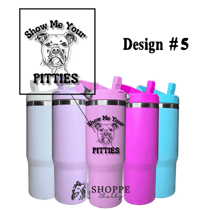 30oz Flip Straw Tumblers