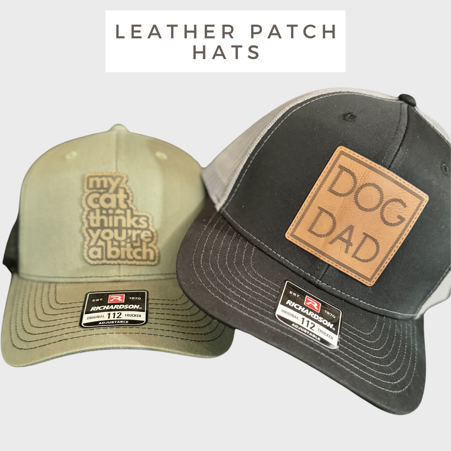 Leather Patch Hats