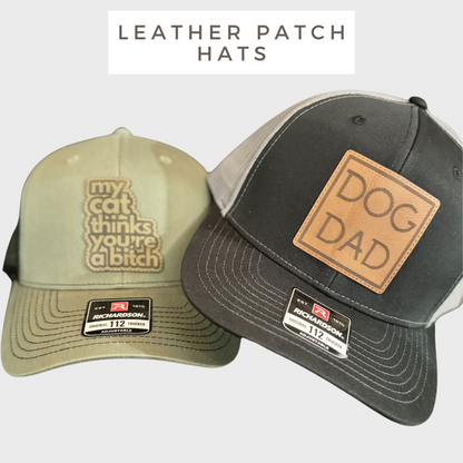 Leather Patch Hats