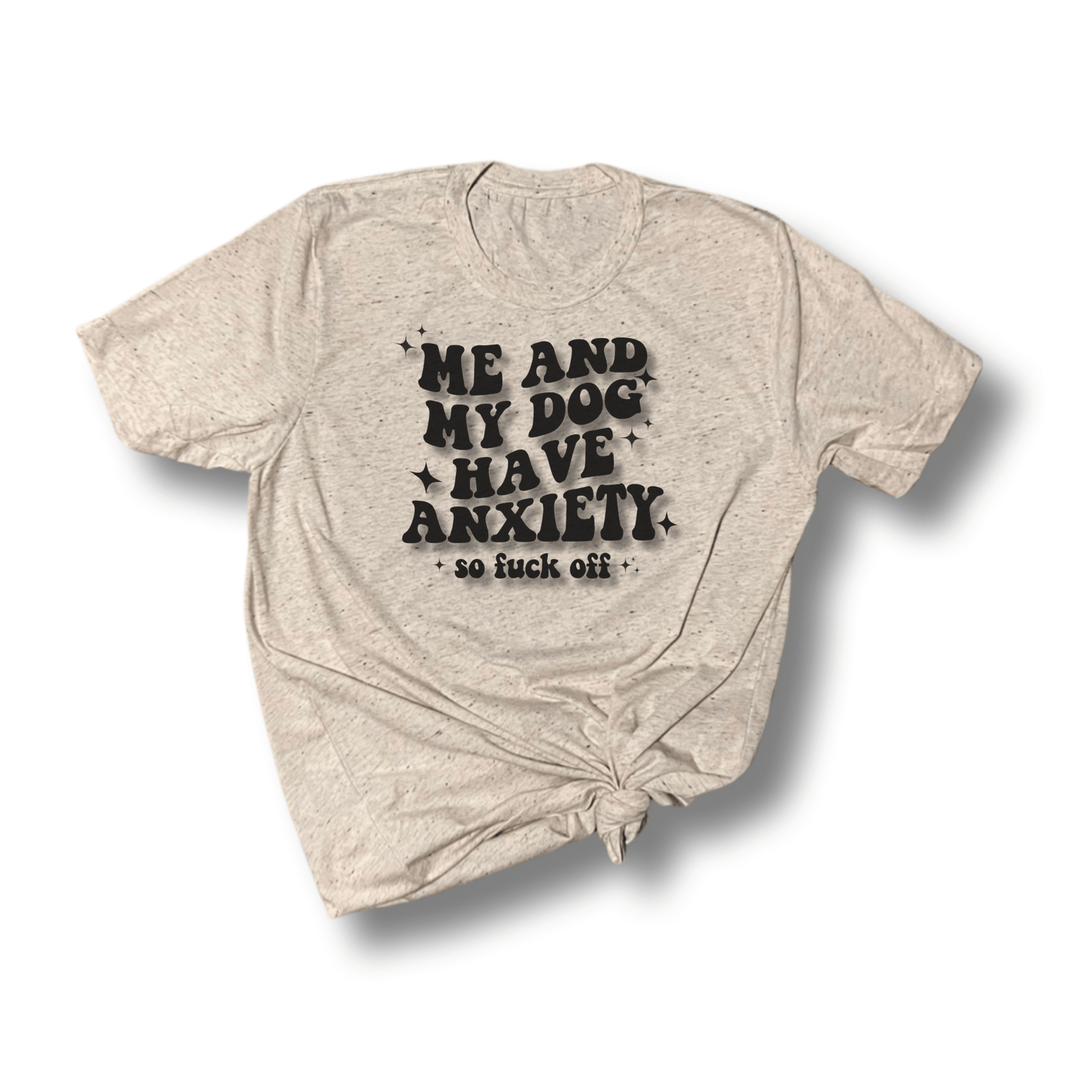 Retro Flowy “Me & My Dog Have Anxiety” T-Shirt